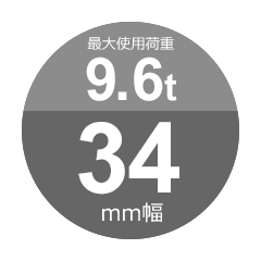片シンブル・片アイ JISロック メッキ(G/O) 38mm(12分5厘) 玉掛