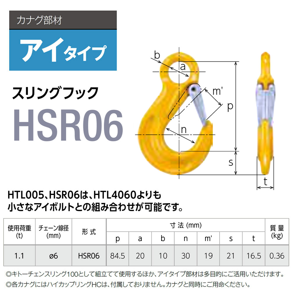素晴らしい キトー HC3200 ハイカップリングHC φ20mm 使用荷重12.5t チェーンスリング